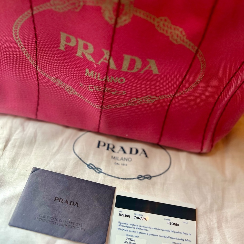 Authentic Prada Canapa (Peonia)